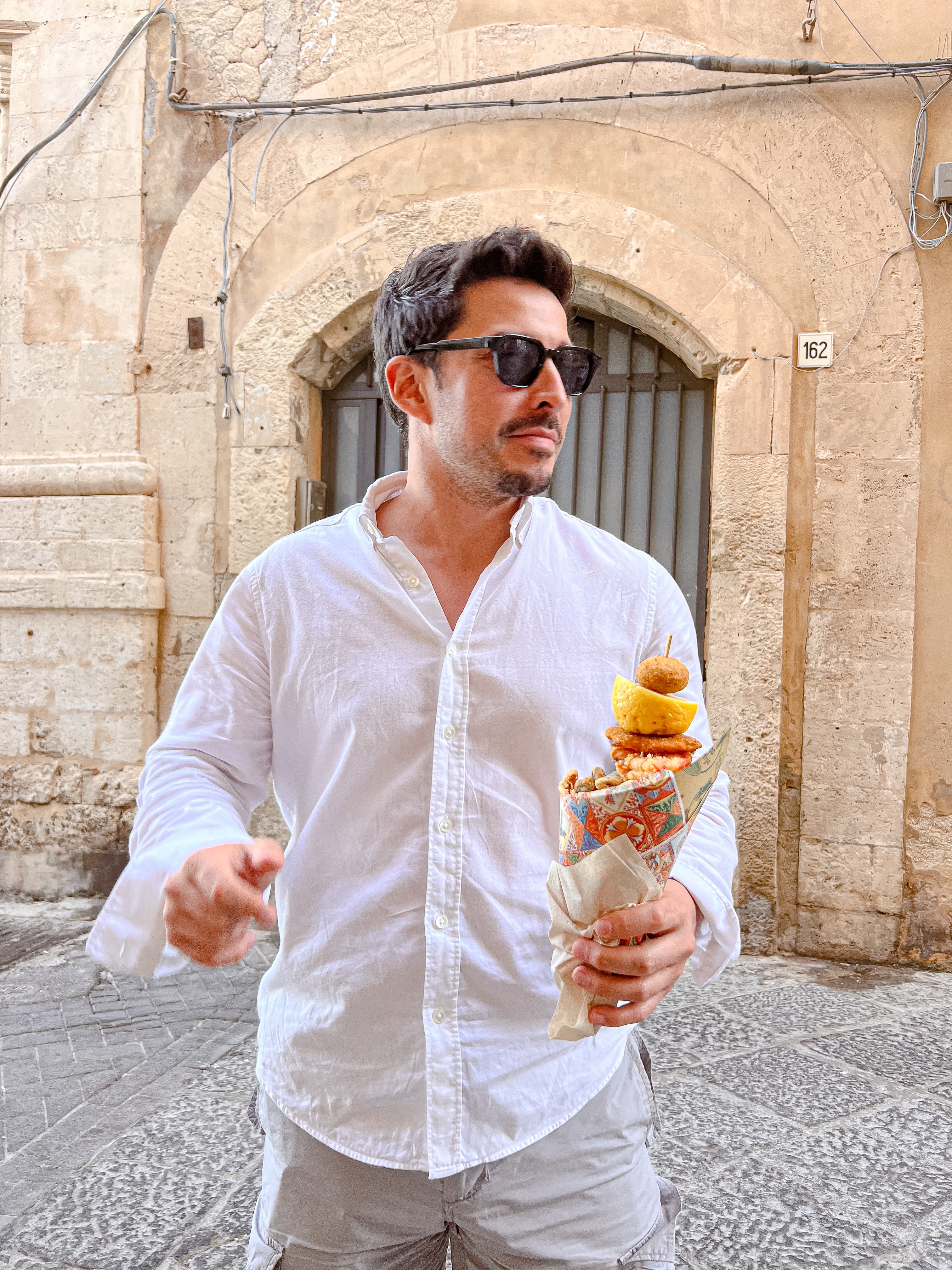 Cuoppo di pesce street food, Sicily