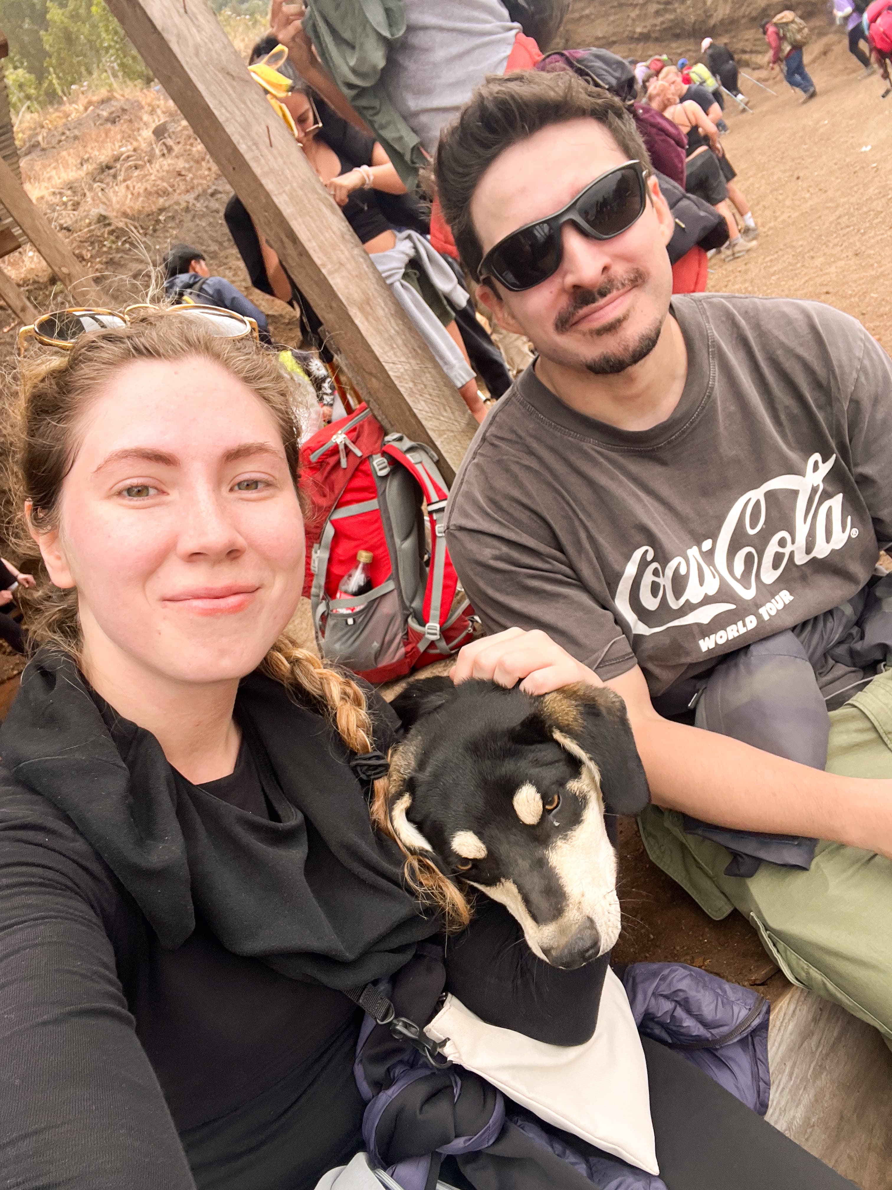 Lunch stop on the Acatenango hike