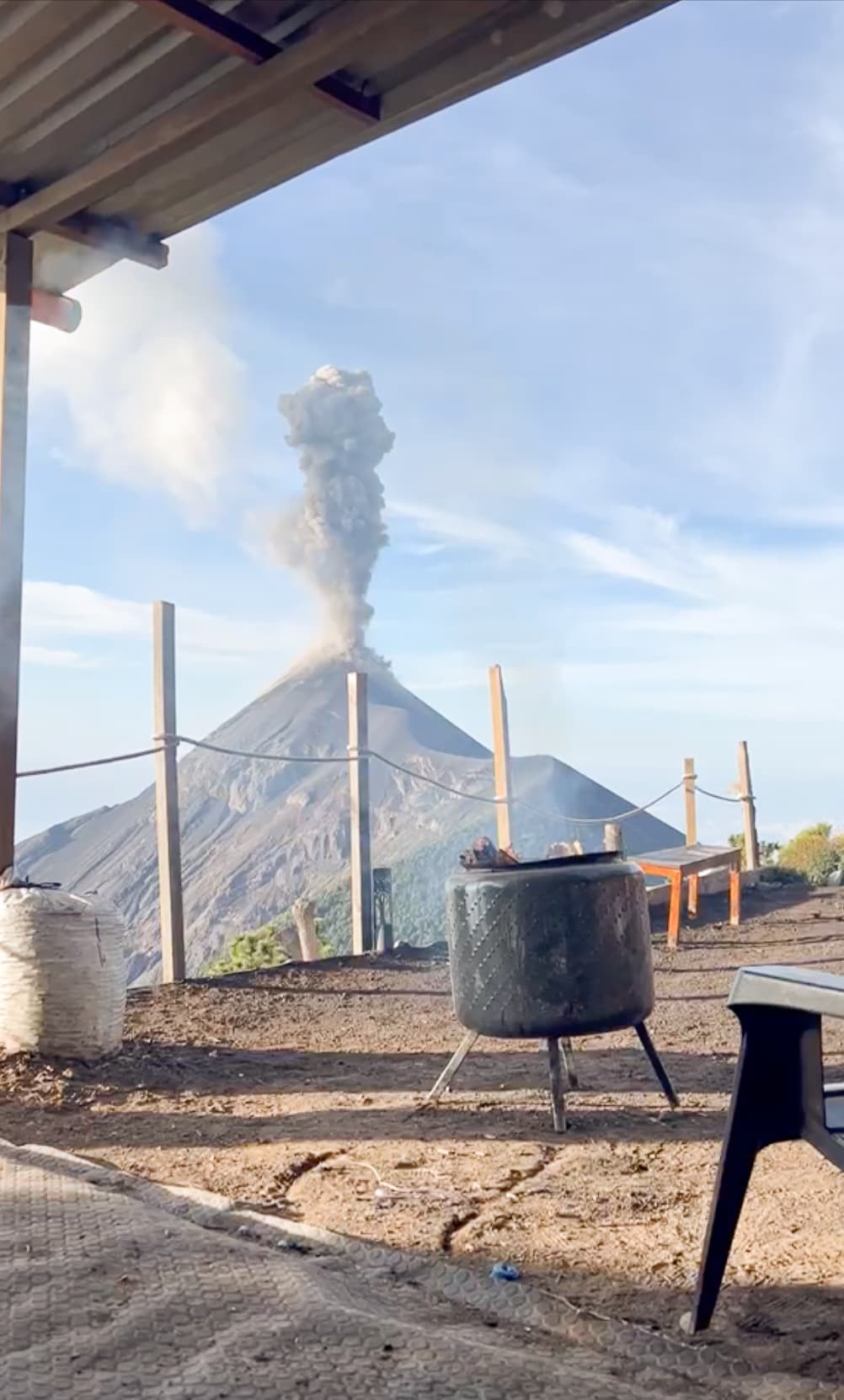 Wicho and Charlie camp on Acatenango