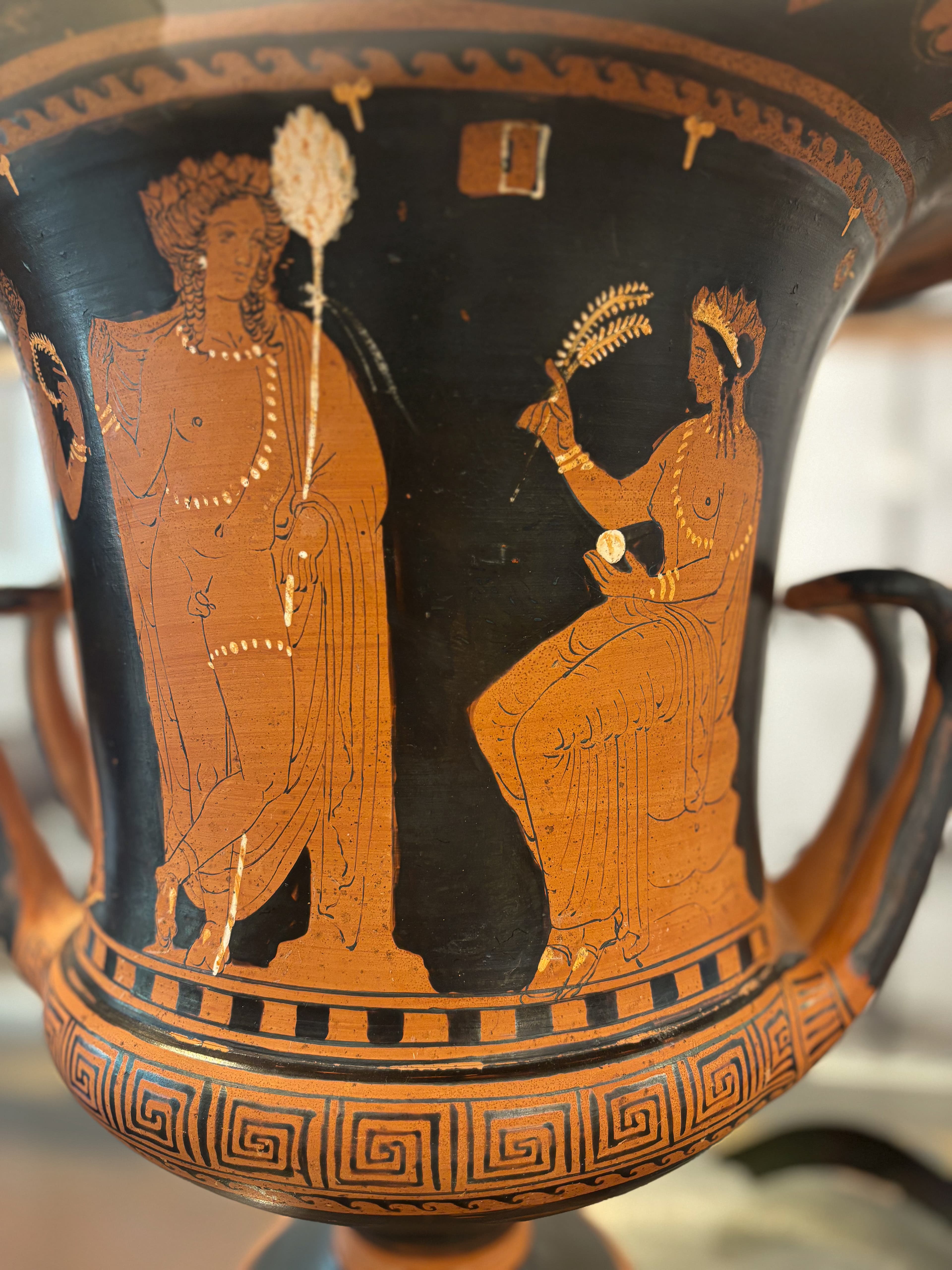Ancient artifacts at Lipari Archaeological Museum, Aeolian Islands