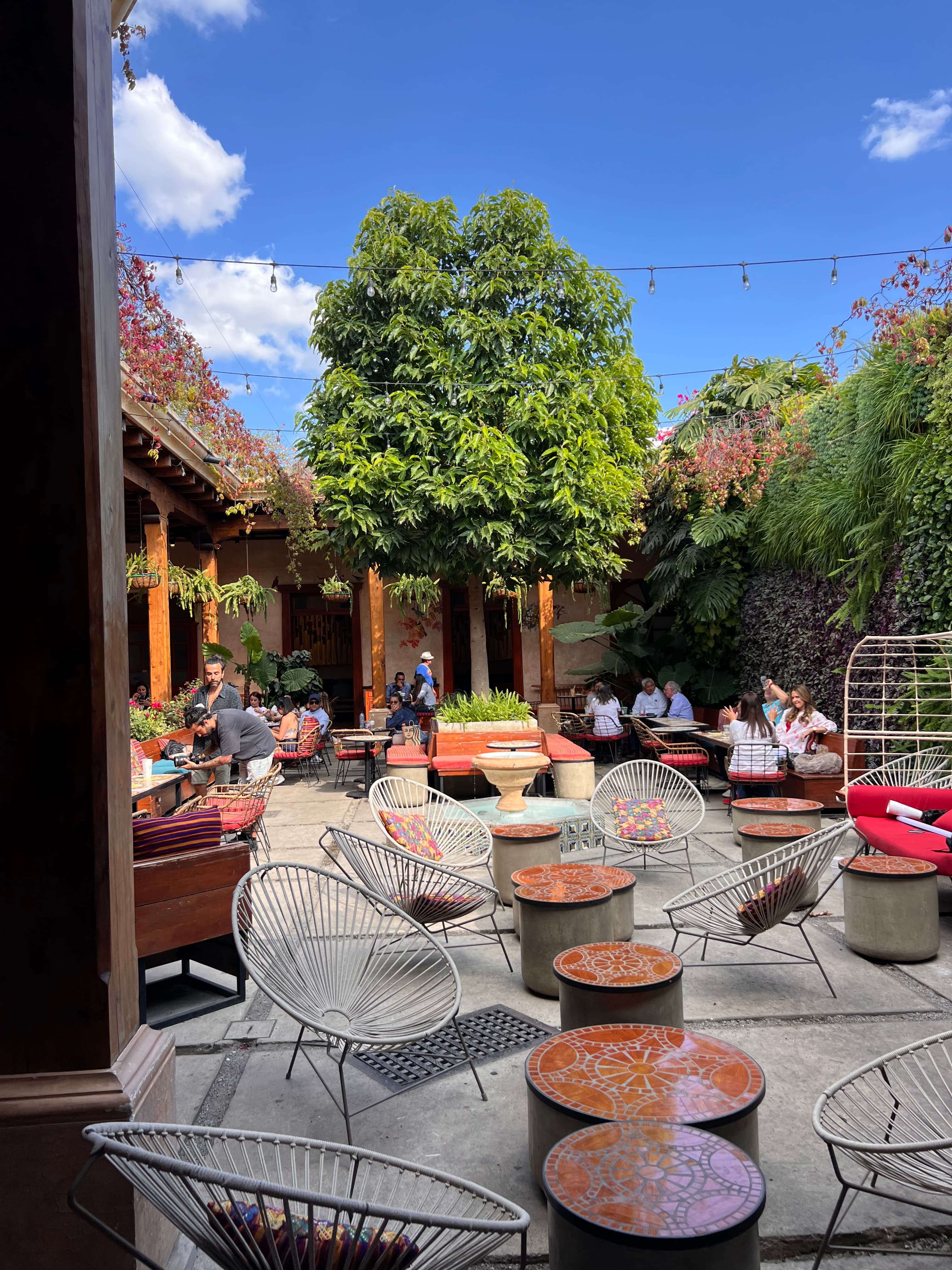 Starbucks Antigua Guatemala colonial interior