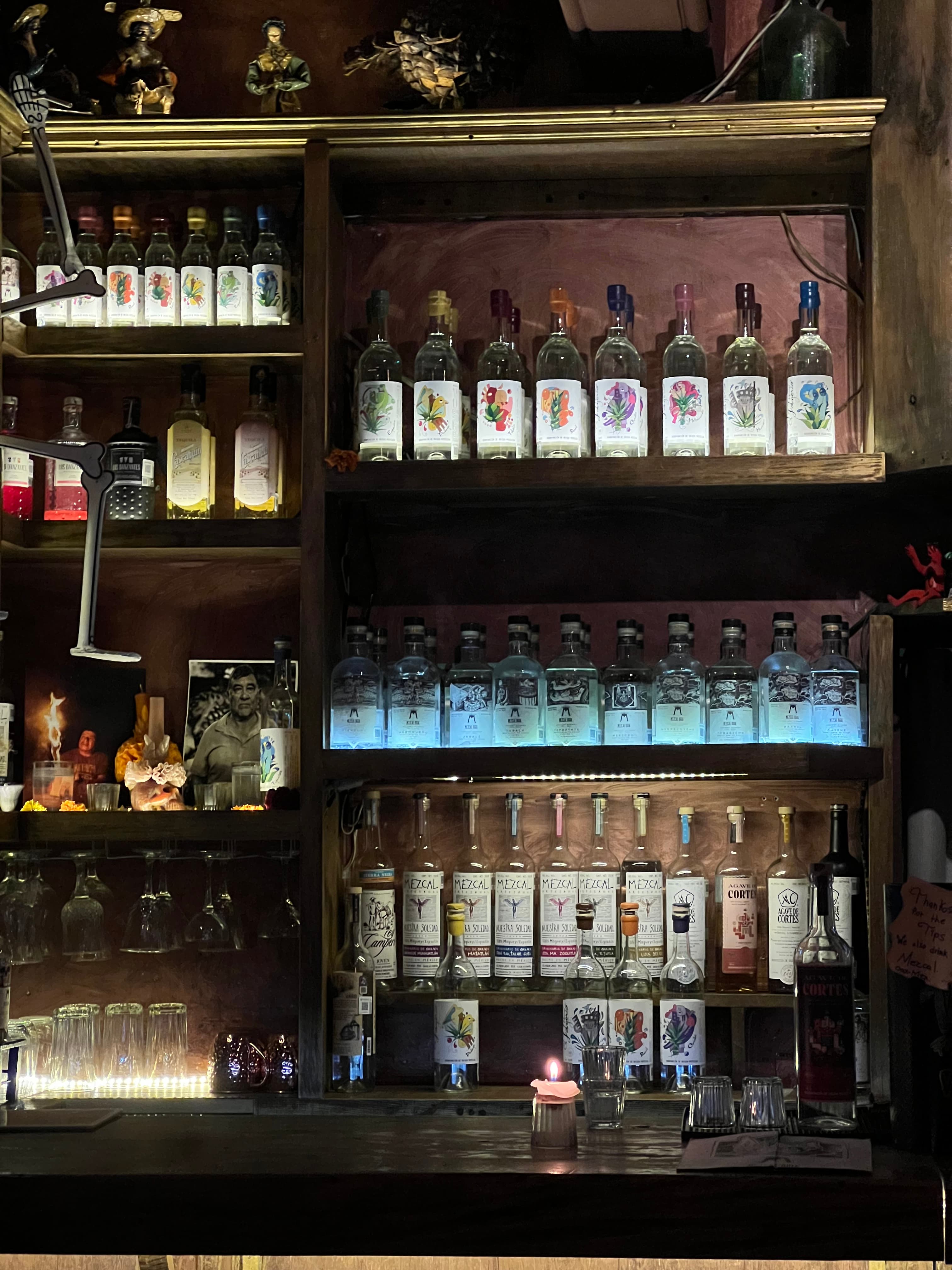 Mezcal tasting at Mezcalogia