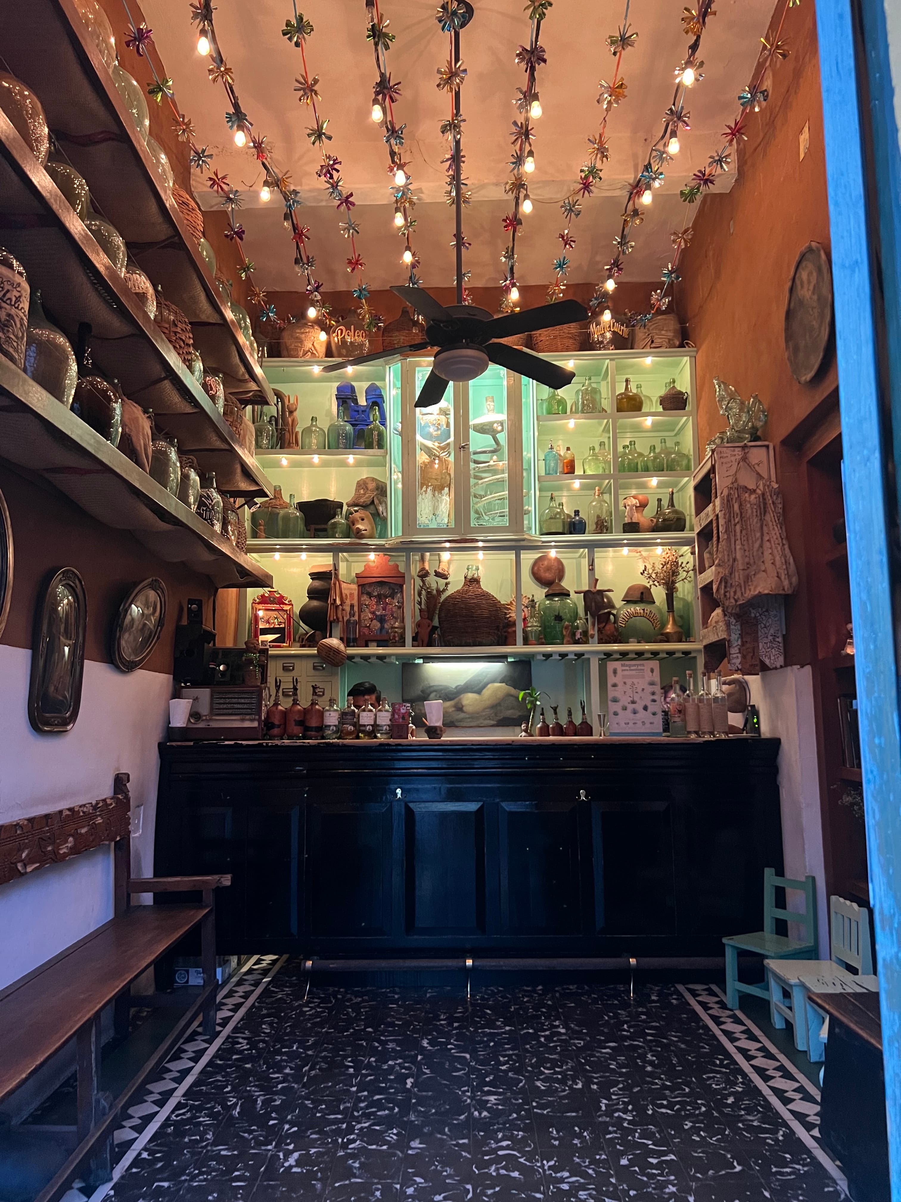 Mezcal bar in Oaxaca