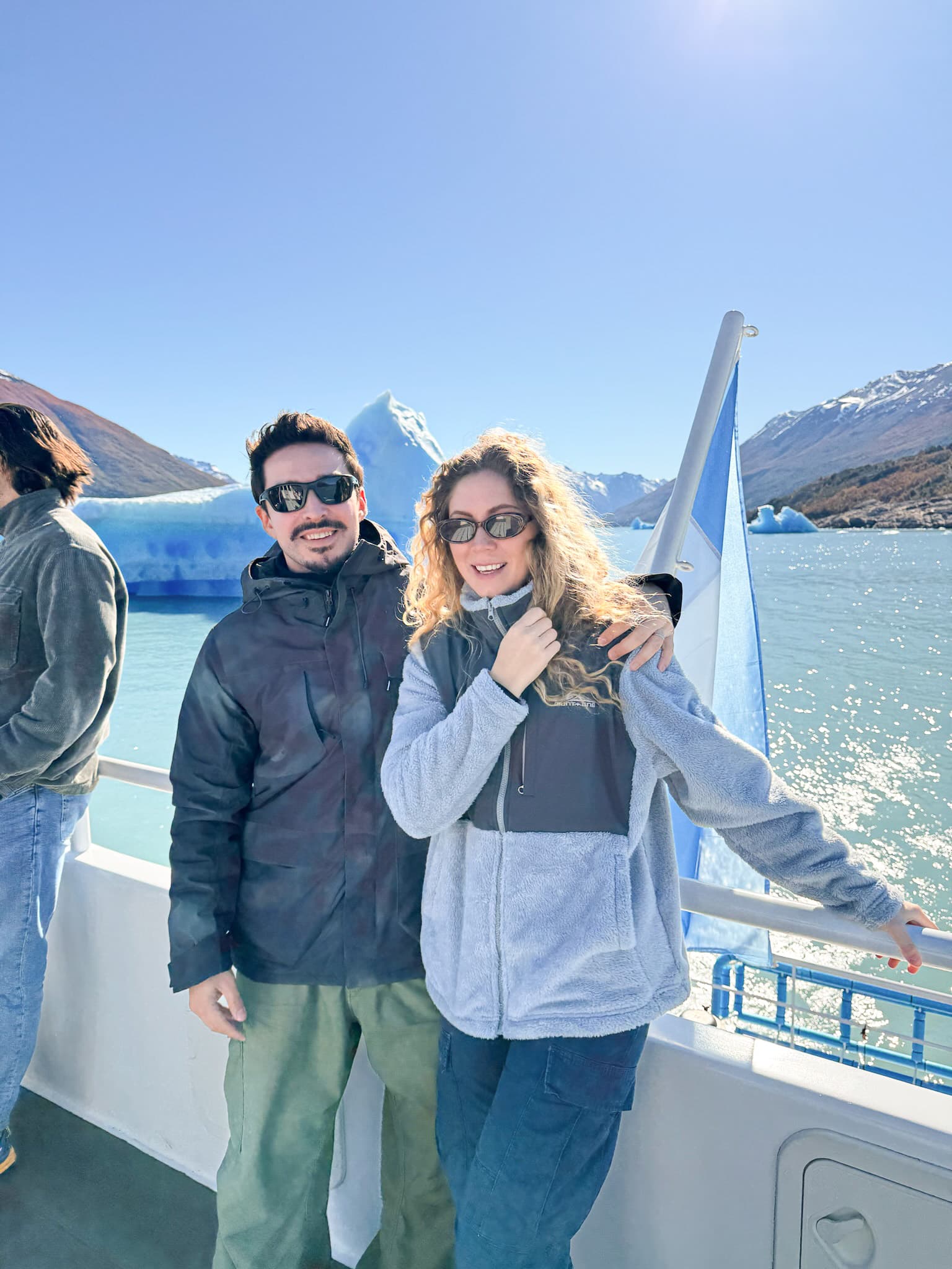 Arriving at Perito Moreno Glacier by boat
