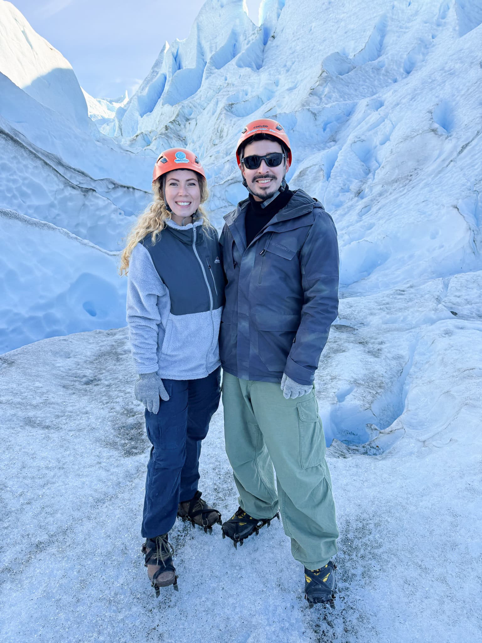 Hiking on the ice during Minitrekking at Perito Moreno