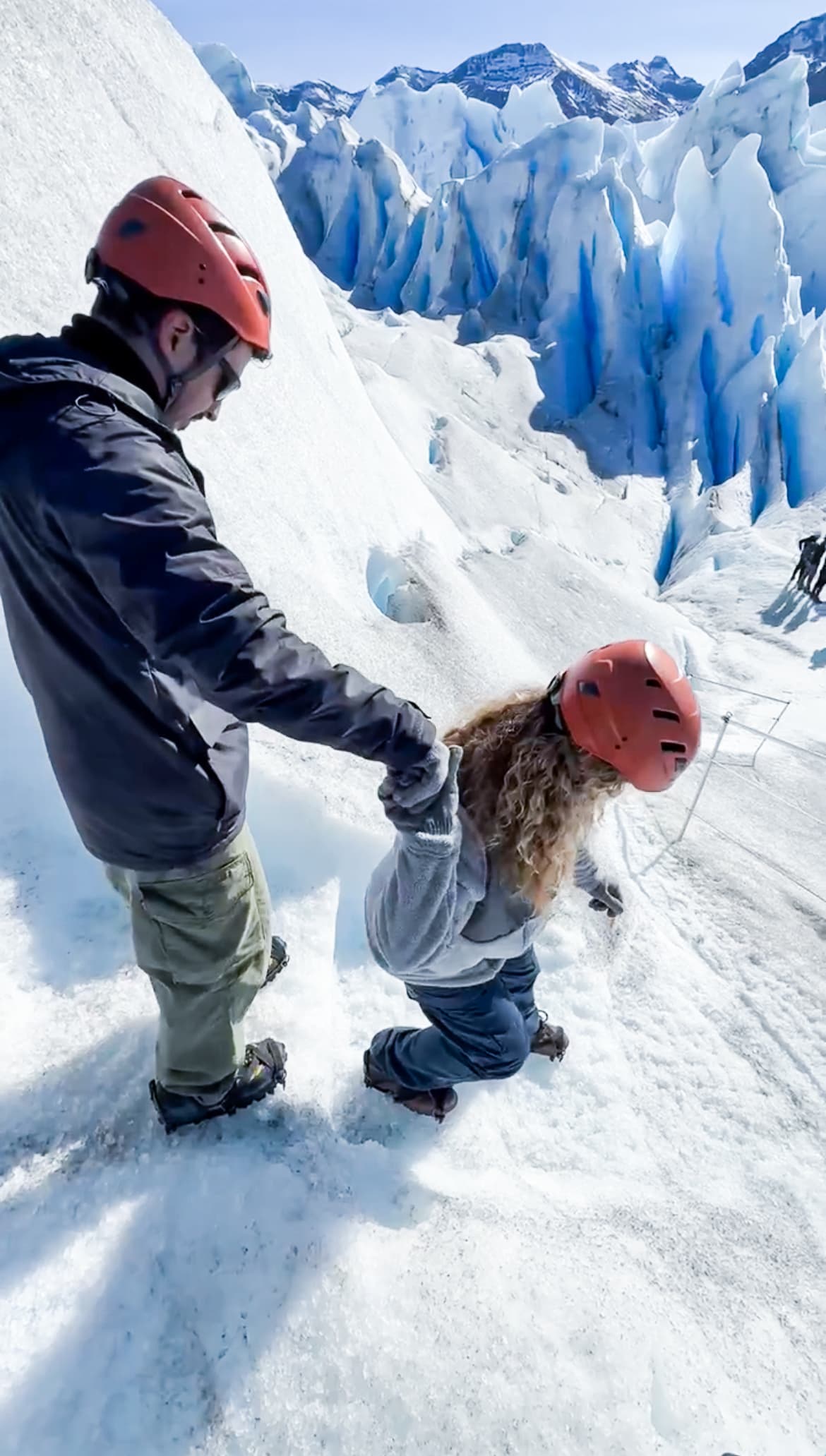 Ready to hike on Perito Moreno Glacier