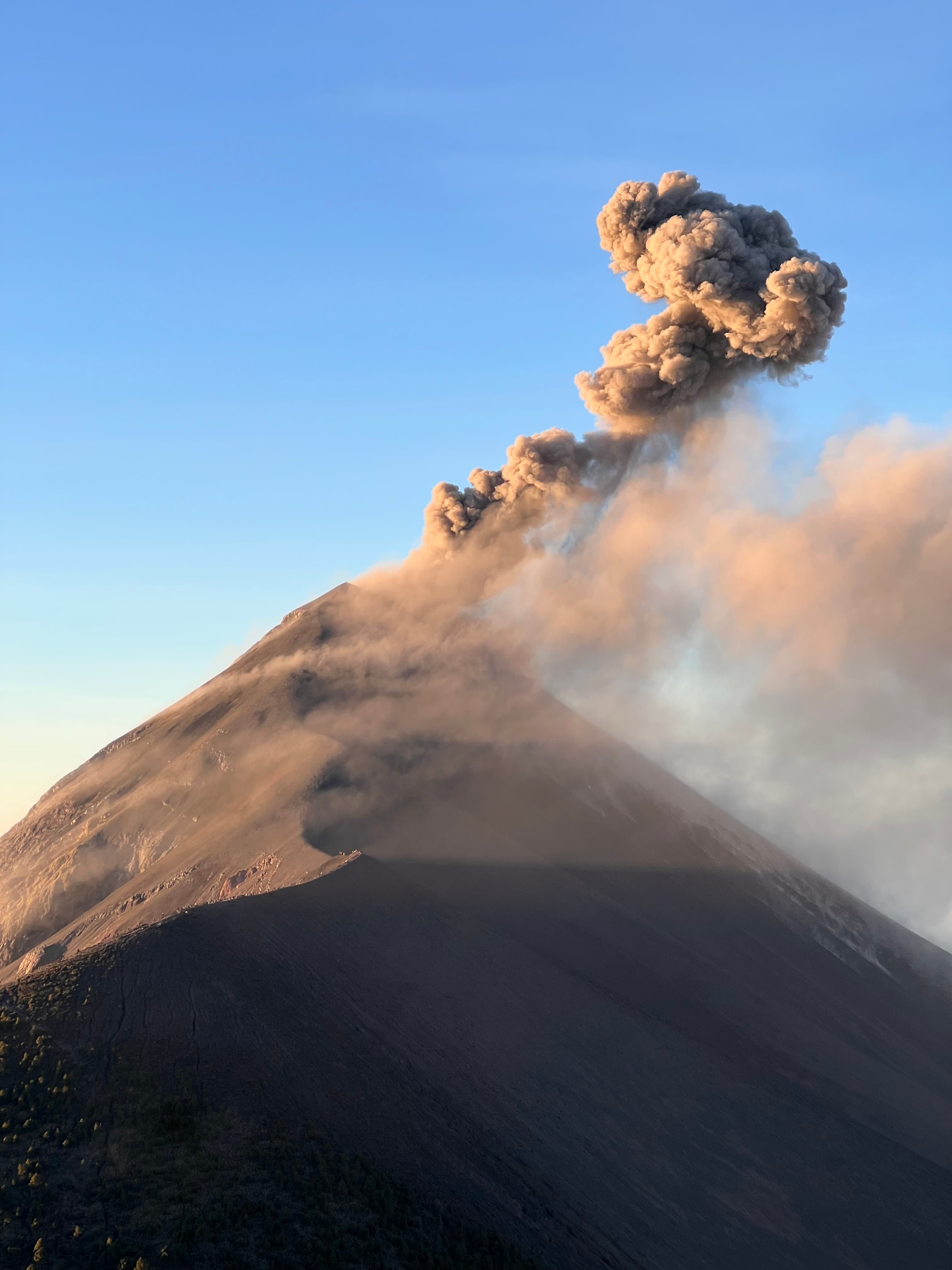 Hiking Acatenango volcano, Guatemala