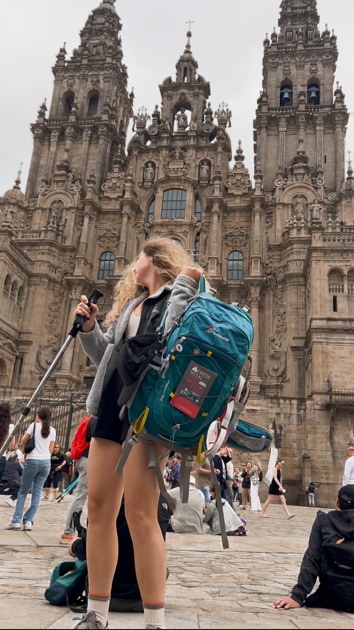 Camino de Santiago finish