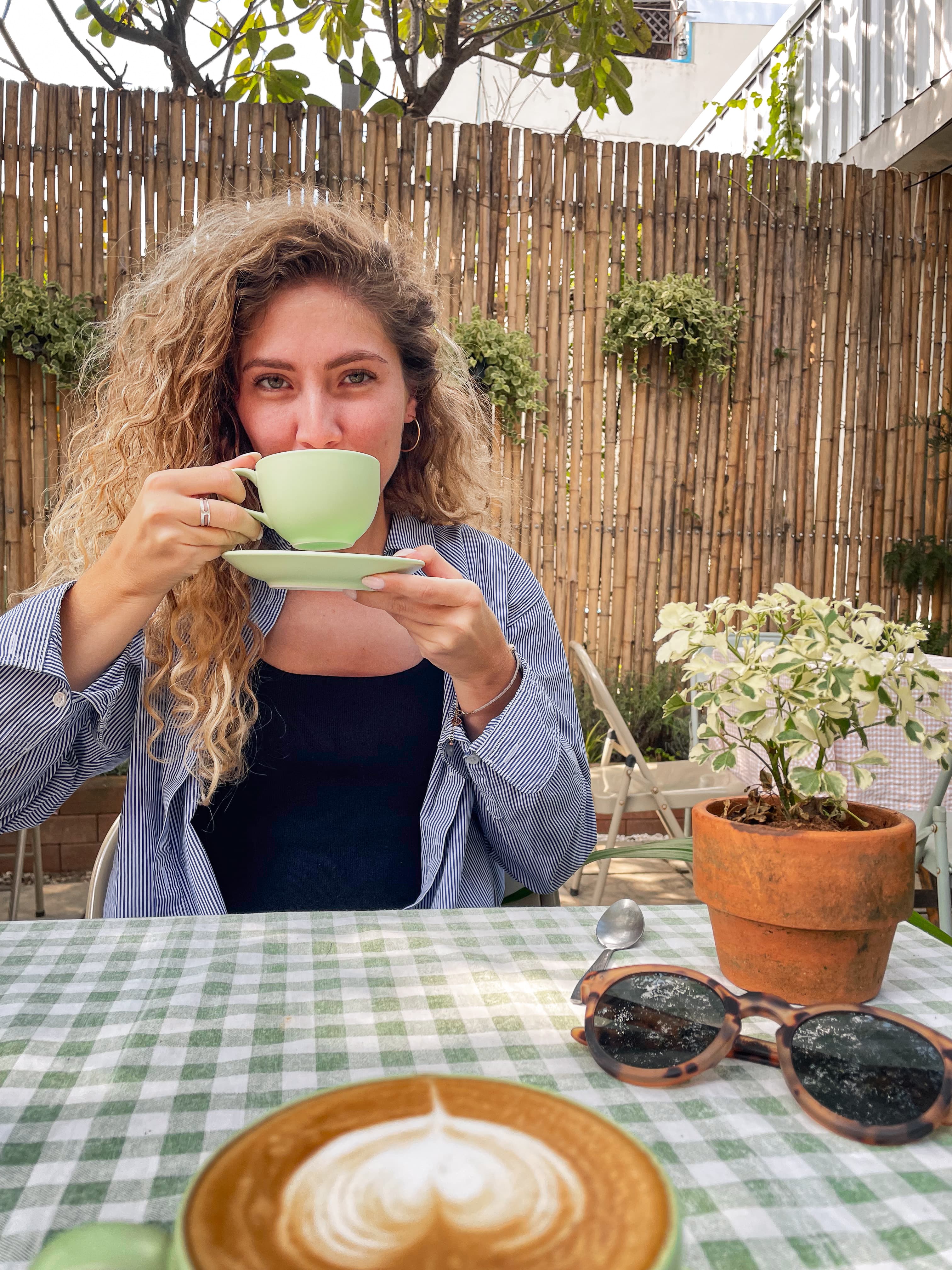Working from a café in Chiang Mai