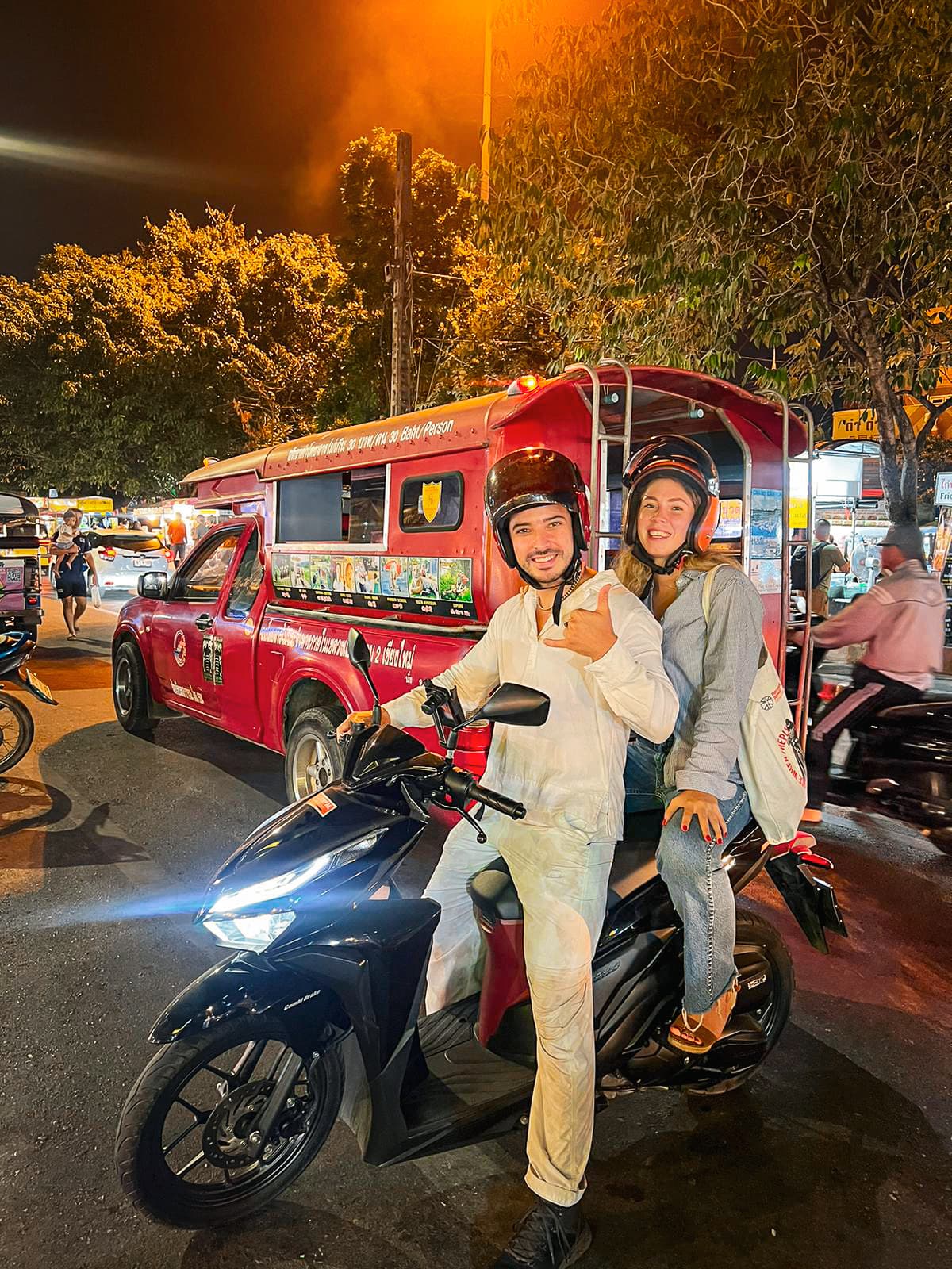 Riding a bike in Chiang Mai