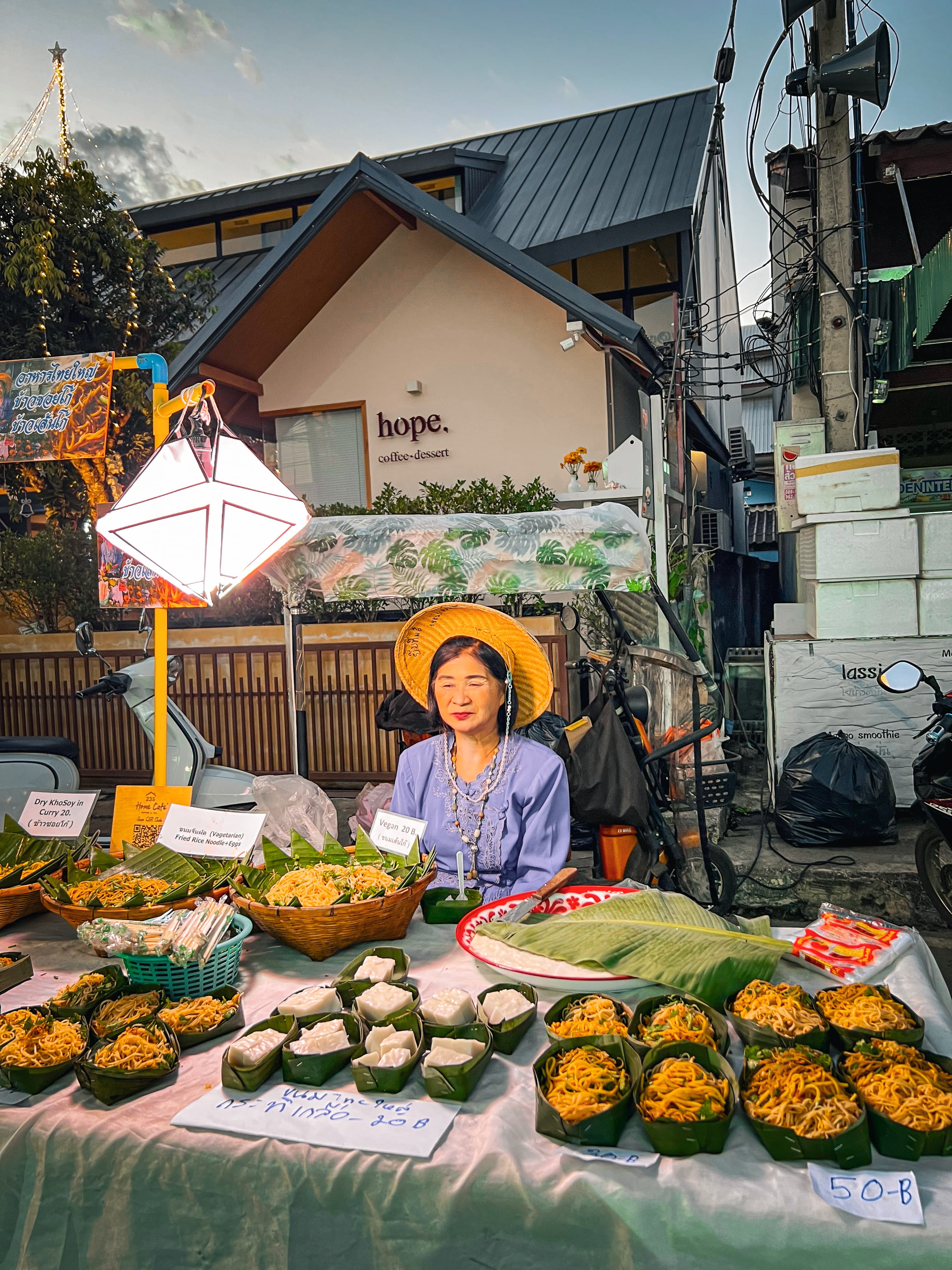 Pai night market vendors, Thailand